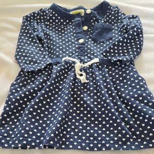 Crazy 8 Blue and White Heart Dress